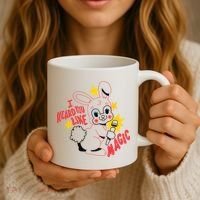 I Heard You Like Magic Pink Rabbit Coffee Mug thumb 3