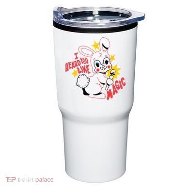 I Heard You Like Magic Pink Rabbit Tumbler