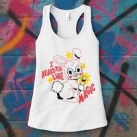 I Heard You Like Magic Pink Rabbit Women's Tank Top thumb 3