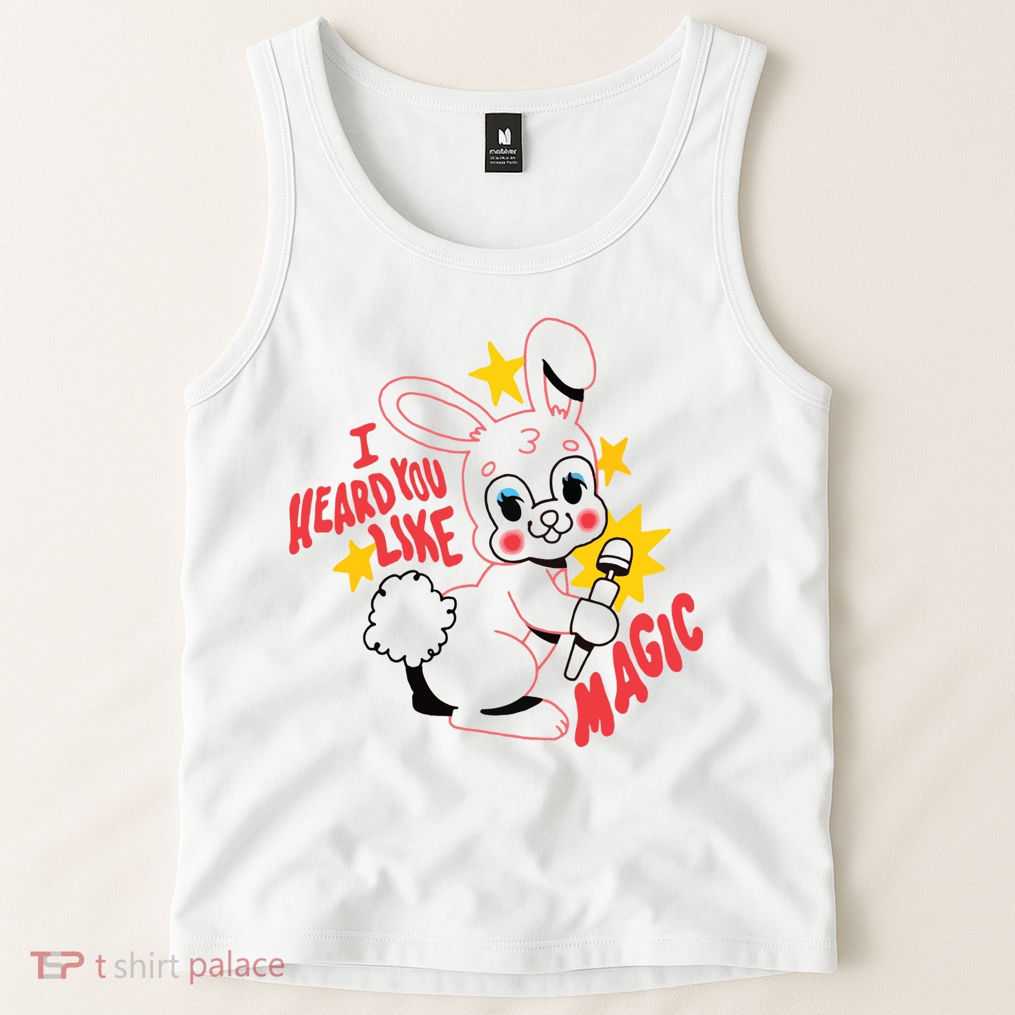 I Heard You Like Magic Pink Rabbit Tank Top