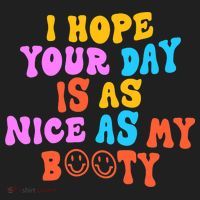 I Hope Your Day Is As Nice As My Booty FUNNY RETRO Golf Towel thumb 3