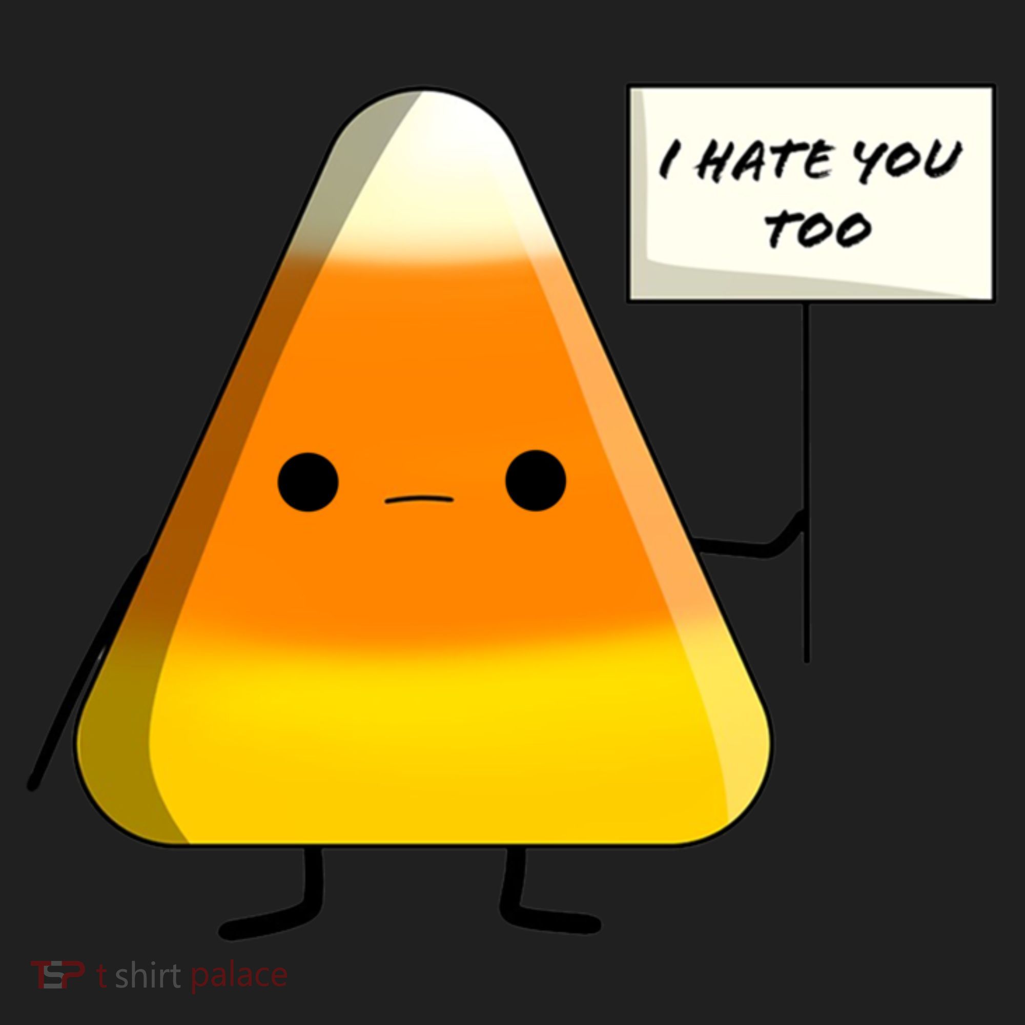 I Hate You Too Funny Halloween Candy Corn Women's Sweatshirt