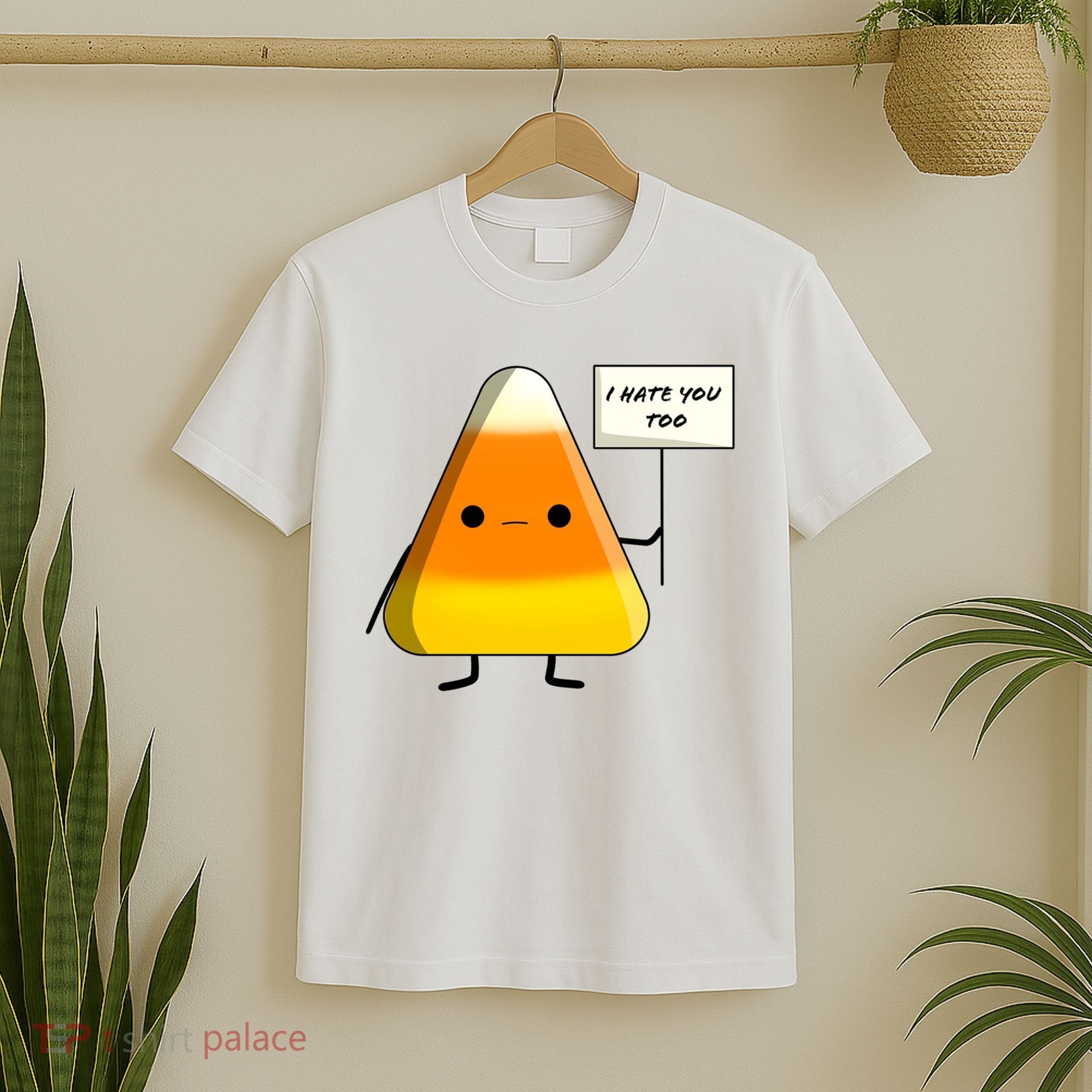I Hate You Too Funny Halloween Candy Corn T-Shirt