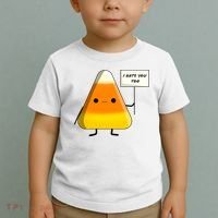 I Hate You Too Funny Halloween Candy Corn Toddler T-Shirt thumb 2