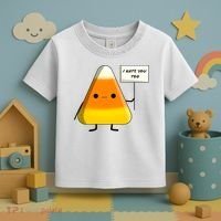 I Hate You Too Funny Halloween Candy Corn Toddler T-Shirt thumb 3