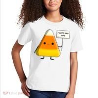 I Hate You Too Funny Halloween Candy Corn Kids T-Shirt thumb 2
