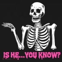 Is He You Know Skeleton Funny Tote Bag thumb 4