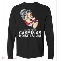 I Hope Your Cake Is As Moist As I Am Funny Comfort Colors Heavyweight Long Sleeve T-Shirt thumb 0