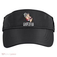 I Hope Your Cake Is As Moist As I Am Funny Adult Drive Performance Visor thumb 0