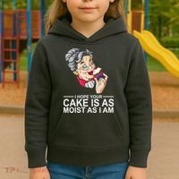 I Hope Your Cake Is As Moist As I Am Funny Kids Hoodie thumb 3