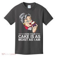I Hope Your Cake Is As Moist As I Am Funny Kids T-Shirt thumb 0