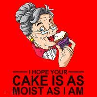 I Hope Your Cake Is As Moist As I Am Funny Santa Hat thumb 1