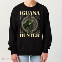 Iguana Hunter Zookeeper Reptile Animal Lover Herpetology Women's Sweatshirt thumb 0
