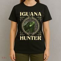 Iguana Hunter Zookeeper Reptile Animal Lover Herpetology T-Shirt thumb 4