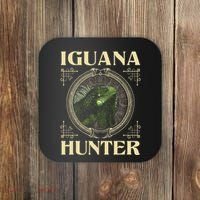 Iguana Hunter Zookeeper Reptile Animal Lover Herpetology Coaster thumb 0
