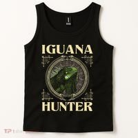 Iguana Hunter Zookeeper Reptile Animal Lover Herpetology Tank Top thumb 2