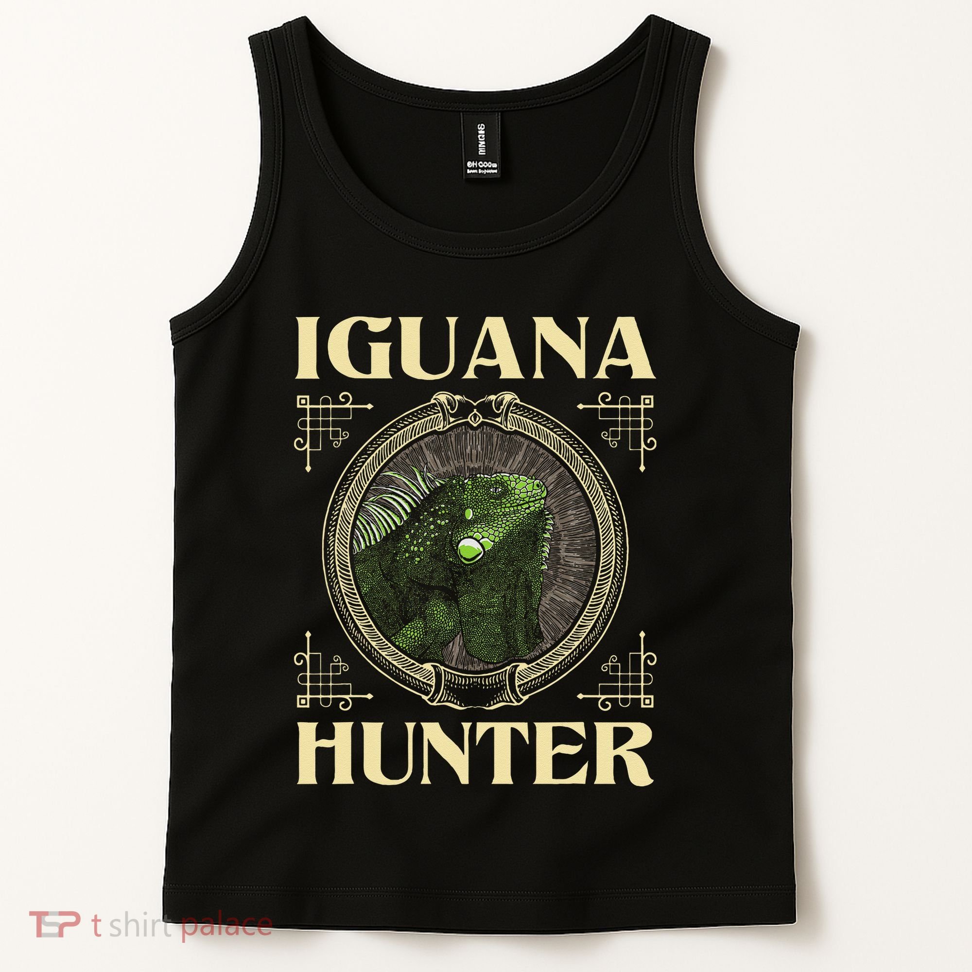 Iguana Hunter Zookeeper Reptile Animal Lover Herpetology Tank Top