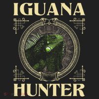 Iguana Hunter Zookeeper Reptile Animal Lover Herpetology Golf Towel thumb 3