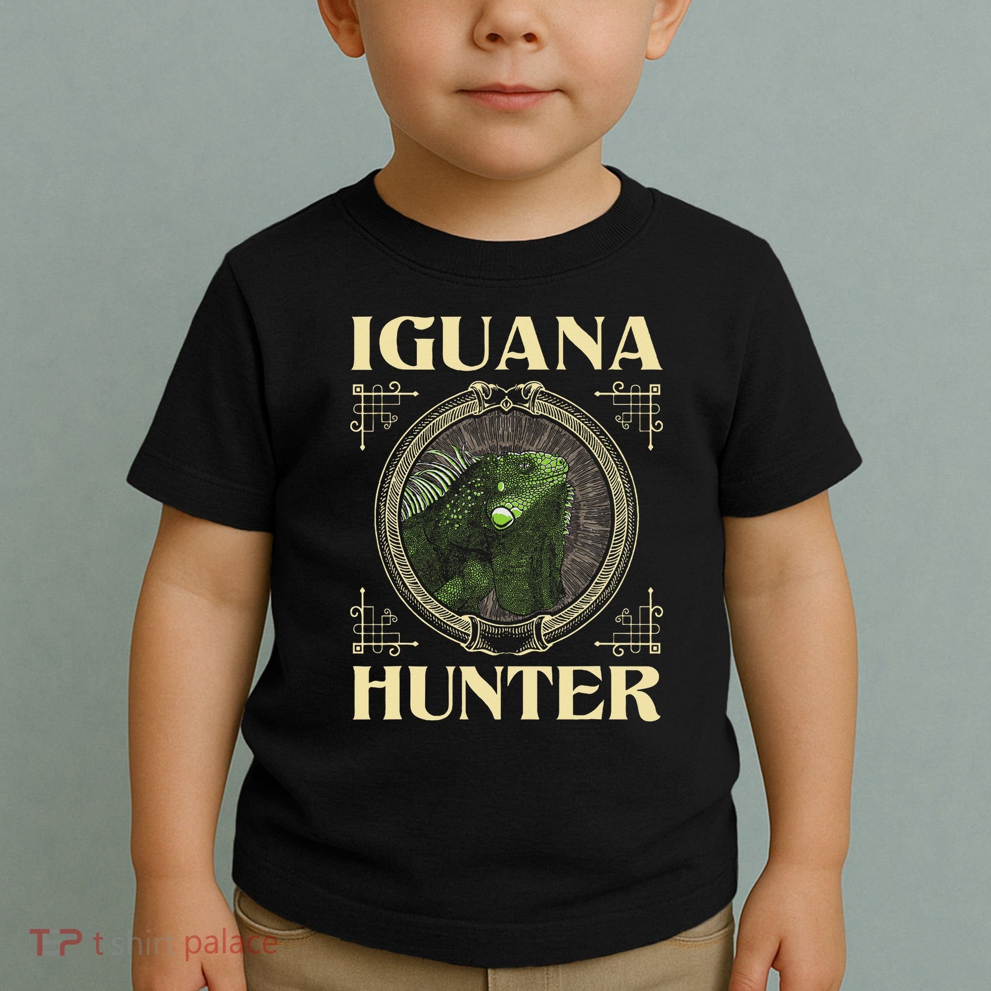 Iguana Hunter Zookeeper Reptile Animal Lover Herpetology Toddler T-Shirt