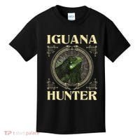 Iguana Hunter Zookeeper Reptile Animal Lover Herpetology Kids T-Shirt thumb 0