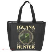 Iguana Hunter Zookeeper Reptile Animal Lover Herpetology Tote Bag thumb 0