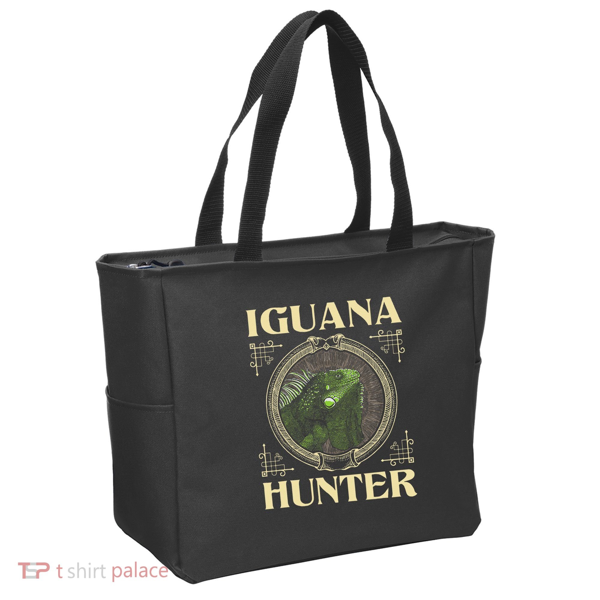 Iguana Hunter Zookeeper Reptile Animal Lover Herpetology Tote Bag