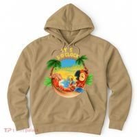 It Is 5 O'clock Somewhere Parrot Drinking Summer Vacation Hoodie thumb 0