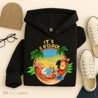 It Is 5 Oclock Somewhere Parrot Drinking Summer Vacation Hoodie thumb 4