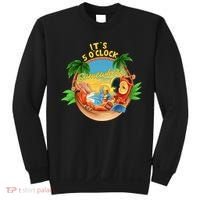 It Is 5 Oclock Somewhere Parrot Drinking Summer Vacation Sweatshirt thumb 0