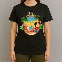 It Is 5 Oclock Somewhere Parrot Drinking Summer Vacation T-Shirt thumb 4