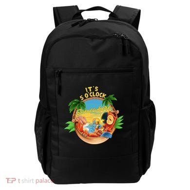 It Is 5 Oclock Somewhere Parrot Drinking Summer Vacation Backpack