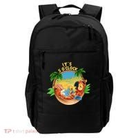 It Is 5 Oclock Somewhere Parrot Drinking Summer Vacation Backpack thumb 0