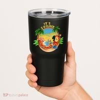 It Is 5 Oclock Somewhere Parrot Drinking Summer Vacation Tumbler thumb 2