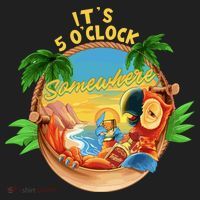 It Is 5 Oclock Somewhere Parrot Drinking Summer Vacation Tumbler thumb 3