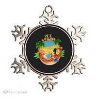It Is 5 Oclock Somewhere Parrot Drinking Summer Vacation Ornament thumb 0