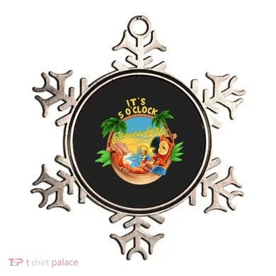 It Is 5 Oclock Somewhere Parrot Drinking Summer Vacation Ornament
