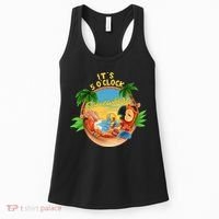 It Is 5 Oclock Somewhere Parrot Drinking Summer Vacation Women's Tank Top thumb 0