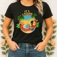 It Is 5 Oclock Somewhere Parrot Drinking Summer Vacation Women's T-Shirt thumb 2