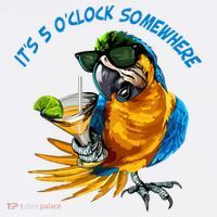 It Is 5 Oclock Somewhere Parrot Drinking Summer Vacation Beanie thumb 2
