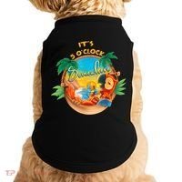 It Is 5 Oclock Somewhere Drinking Parrot Doggie Tank thumb 0