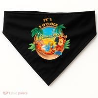 It Is 5 Oclock Somewhere Drinking Parrot USA-Made Doggie Bandana thumb 0