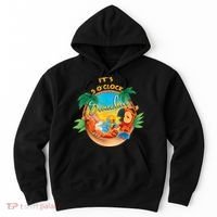 It Is 5 Oclock Somewhere Drinking Parrot Hoodie thumb 0