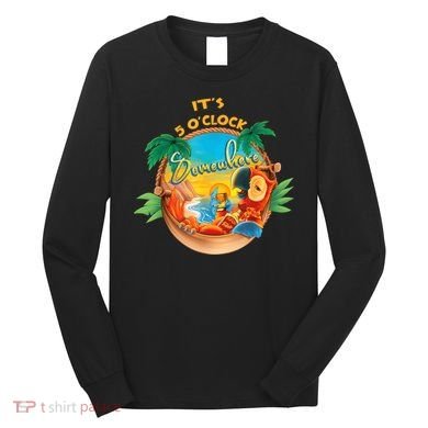 It Is 5 Oclock Somewhere Drinking Parrot Long Sleeve Shirt