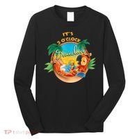 It Is 5 Oclock Somewhere Drinking Parrot Long Sleeve Shirt thumb 0