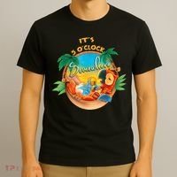 It Is 5 Oclock Somewhere Drinking Parrot T-Shirt thumb 3