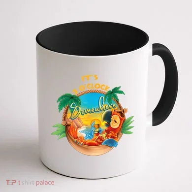 It Is 5 Oclock Somewhere Drinking Parrot Coffee Mug back