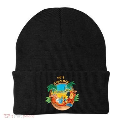 It Is 5 Oclock Somewhere Drinking Parrot Beanie