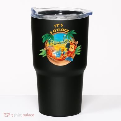 It Is 5 Oclock Somewhere Drinking Parrot Tumbler