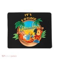 It Is 5 Oclock Somewhere Drinking Parrot Mousepad thumb 0