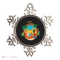 It Is 5 Oclock Somewhere Drinking Parrot Ornament thumb 0